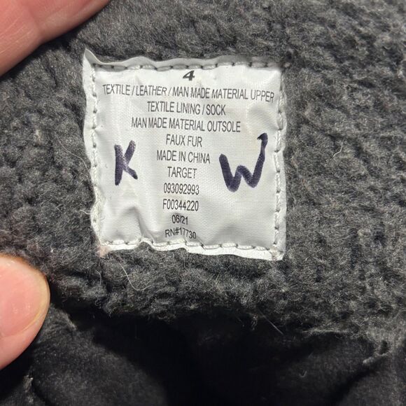 All in Motion | Girls Black Grey Thermolite Ecomade Winter Snow Boots Size 4 - Picture 12 of 14